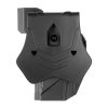 Amomax Paddle Holster for Glock 17/19 and CZ P10C with Red Dot Sight Black