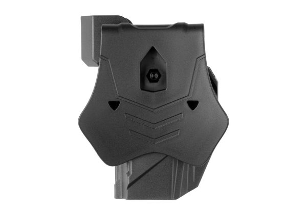 Amomax Paddle Holster for Glock 17/19 and CZ P10C with Red Dot Sight Black