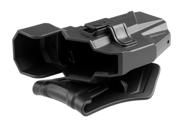 Amomax Paddle Holster for Glock 17/19 and CZ P10C with Red Dot Sight Black
