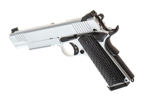 Army Armament M1911 Tactical Full Metal GBB Silver