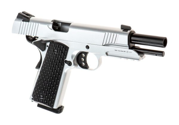 Army Armament M1911 Tactical Full Metal GBB Silver