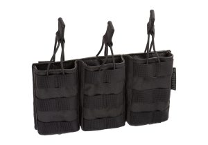 Clawgear 5.56mm Open Triple Mag Pouch Core Black