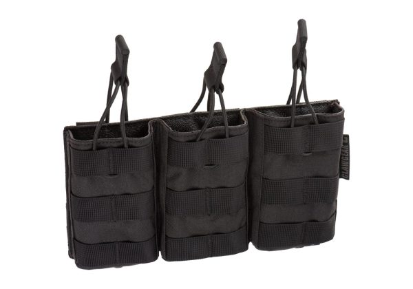 Clawgear 5.56mm Open Triple Mag Pouch Core Black Clawgear 5.56mm Open Triple Mag Pouch Core Black