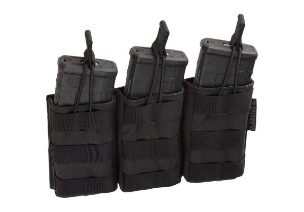 Clawgear 5.56mm Open Triple Mag Pouch Core Black Clawgear 5.56mm Open Triple Mag Pouch Core Black