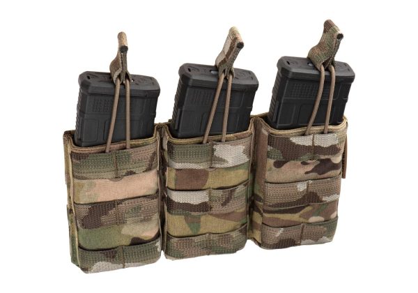 Clawgear 5.56mm Open Triple Mag Pouch Core Multicam
