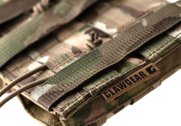 Clawgear 5.56mm Open Triple Mag Pouch Core Multicam