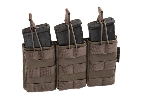 Clawgear 5.56mm Open Triple Mag Pouch Core RAL7013 Clawgear 5.56mm Open Triple Mag Pouch Core RAL7013