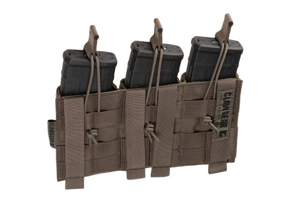 Clawgear 5.56mm Open Triple Mag Pouch Core RAL7013 Clawgear 5.56mm Open Triple Mag Pouch Core RAL7013
