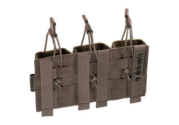 Clawgear 5.56mm Open Triple Mag Pouch Core RAL7013 Clawgear 5.56mm Open Triple Mag Pouch Core RAL7013