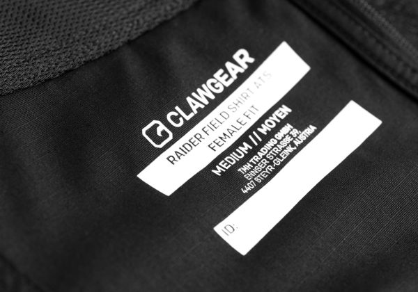 Clawgear Raider Field Shirt ATS Female Fit Black L Clawgear Raider Field Shirt ATS Female Fit Black L