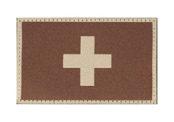 Clawgear Switzerland Flag Patch Desert