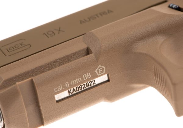 Glock 19X Metal Version GBB Tan
