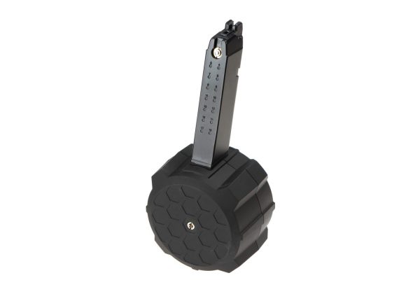 HFC Drum Mag G17 Models GBB 200rds Black
