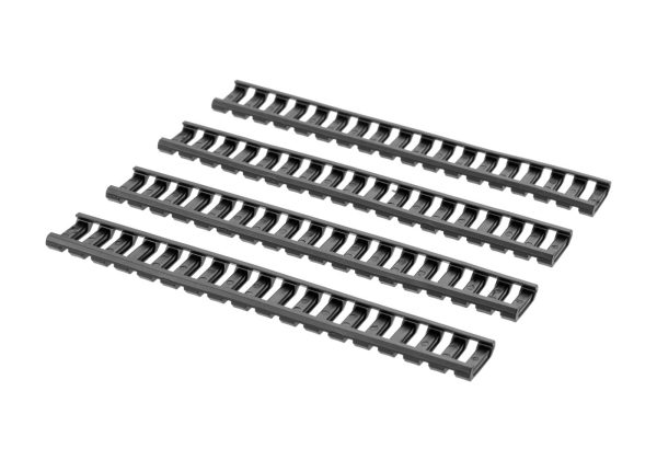 Ladder Rail Protector Set 4pcs Black