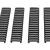 Ladder Rail Protector Set 4pcs Black