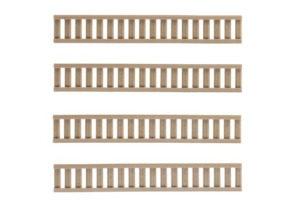 Ladder Rail Protector Set 4pcs Dark Earth