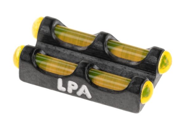 LPA Yellow Twin Fiber Optics Front Sight 2,6 MA Thread LPA Yellow Twin Fiber Optics Front Sight 2,6 MA Thread