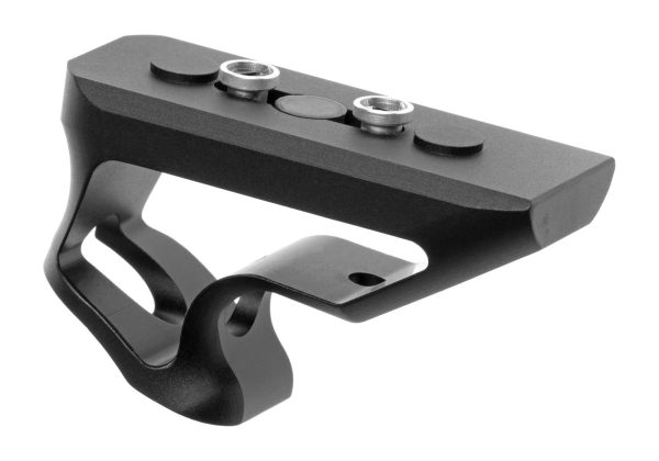 Metal CNC Short Angled Grip for Keymod Black