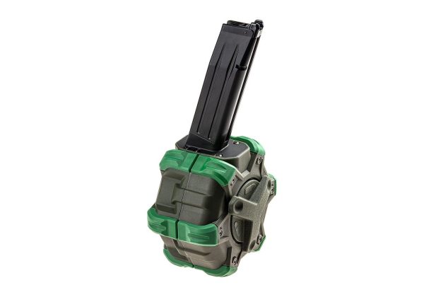 WE Drum Mag Hi-Capa 5.1 GBB 350rds Green