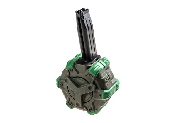 WE Drum Mag Hi-Capa 5.1 GBB 350rds Green
