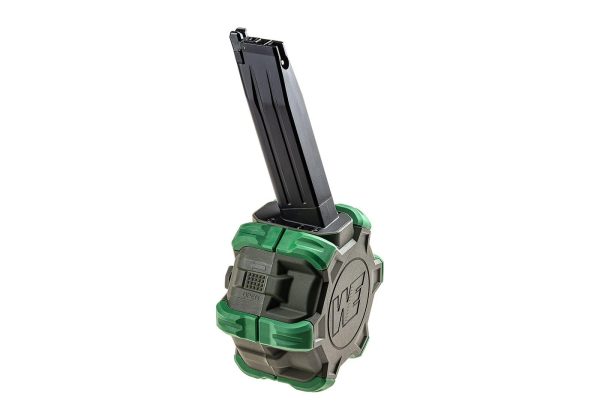 WE Drum Mag Hi-Capa 5.1 GBB 350rds Green