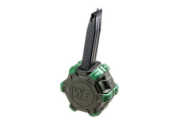 WE Drum Mag Hi-Capa 5.1 GBB 350rds Green