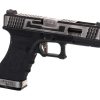 WE G-Force 17 SV Silver Barrel Metal Version GBB Black
