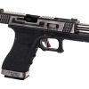 WE G-Force 17 SV Silver Barrel Metal Version GBB Black