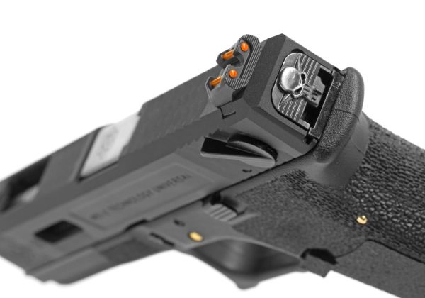 WE G-Force 18C BK Silver Barrel Metal Version GBB Black