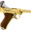 WE P08 Full Metal GBB Gold