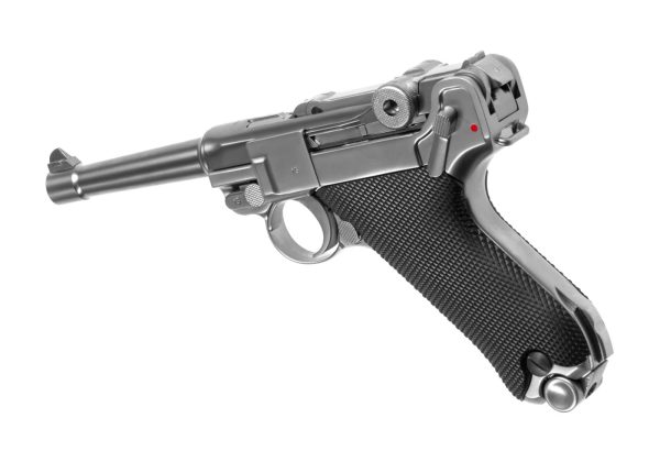 WE P08 Full Metal GBB Silver