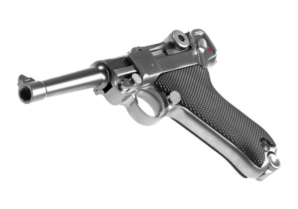 WE P08 Full Metal GBB Silver